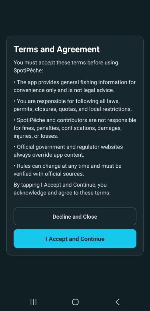 Spot-I-Pêche screenshot